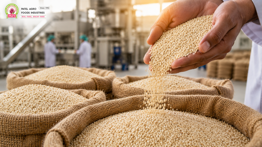 Premium white sesame seeds exporter from India